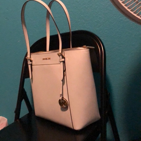 Michael Kors Ciara Optic White Tote - Picture 2 of 4
